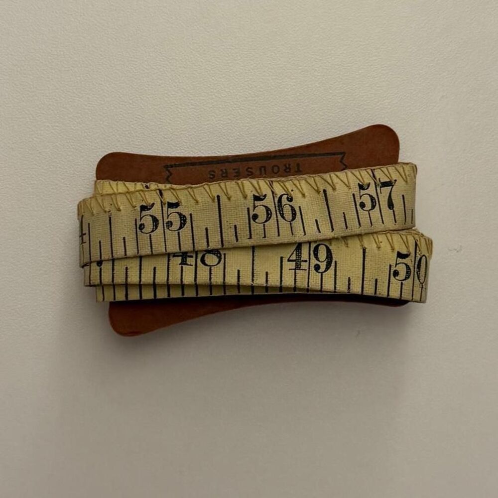 Vintage 1920s-30s Ironall Cincinnati cloth measuring tape